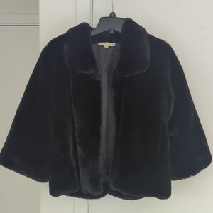 Black Faux Fur Jacket By Lovestitch
